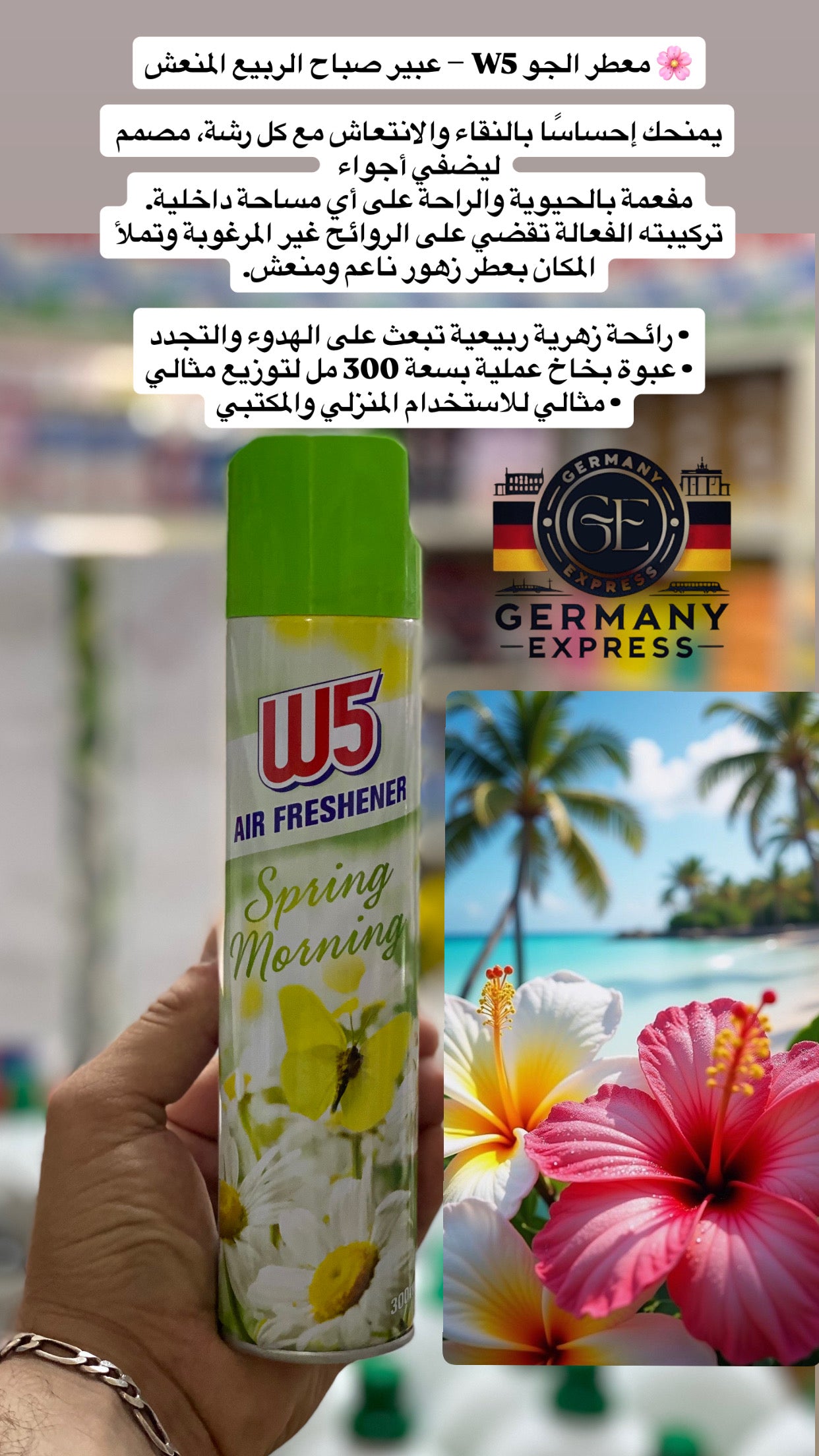 W5 AIR FRESHENER Spring Morning. 300 ml