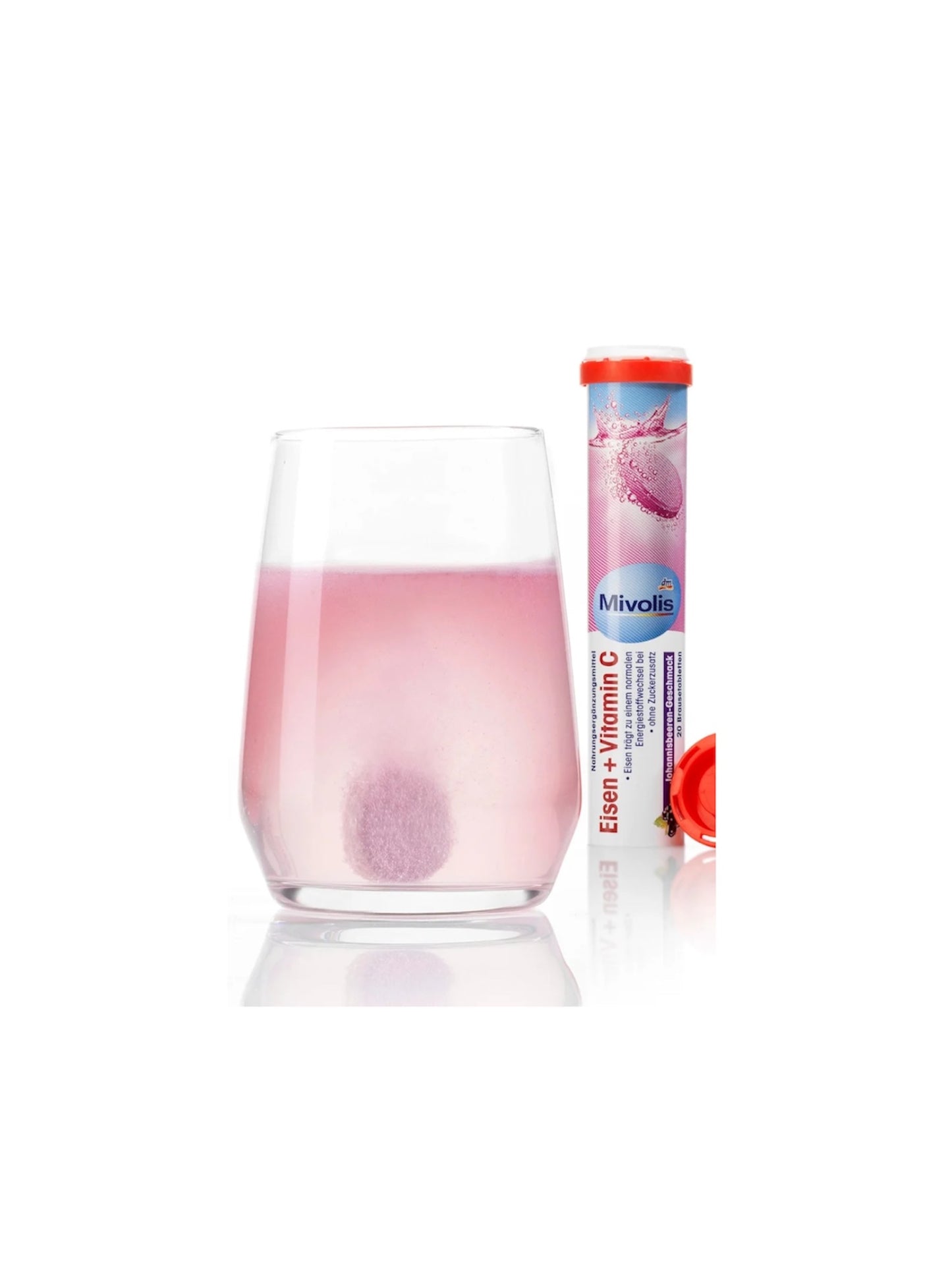 Mivolis Iron + Vitamin C Effervescent Tablets. 20 Tablets