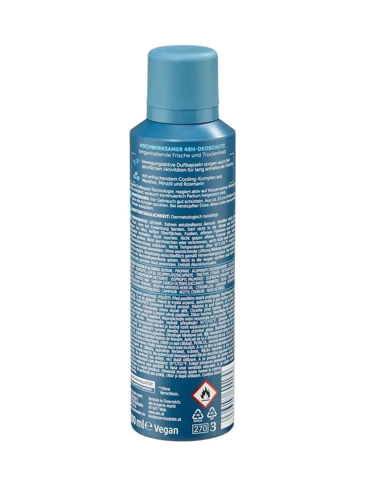 Balea Men Fresh Anti-Transparent Deodorant. 200ml