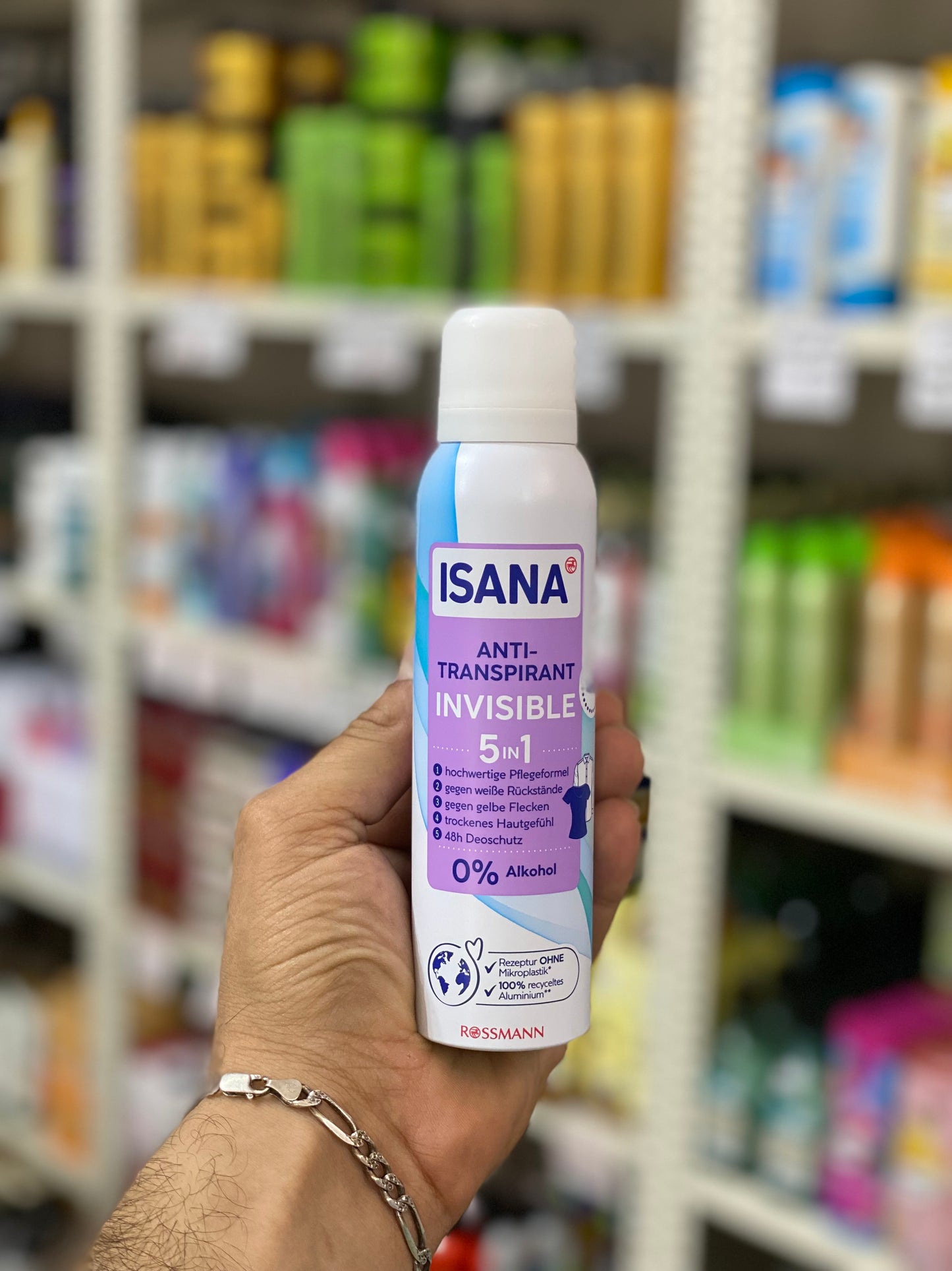 Isana Invisible 5IN1 Deo Spray For Women. 150ml