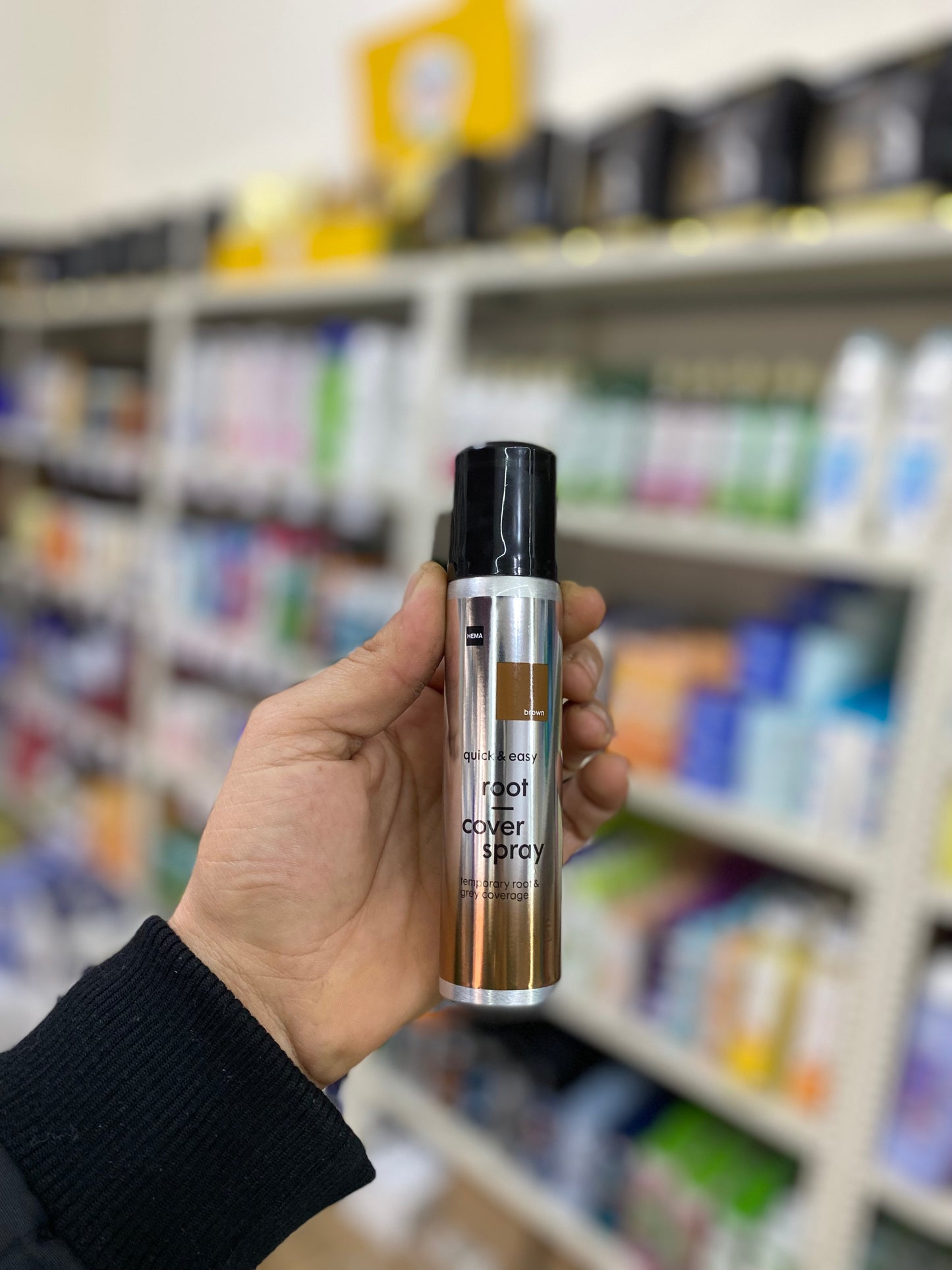 HEMA quick & easy root cover spray-brown. 75ml