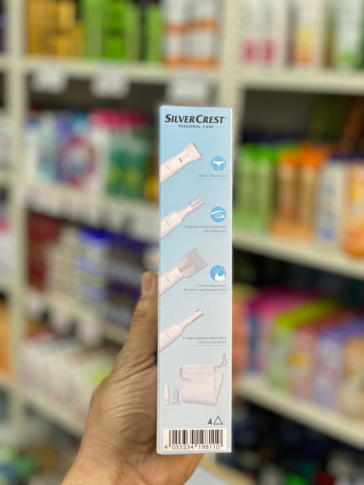 Silvercrest Beauty Trimmer 3-in-1: trims, styles and shaves.
