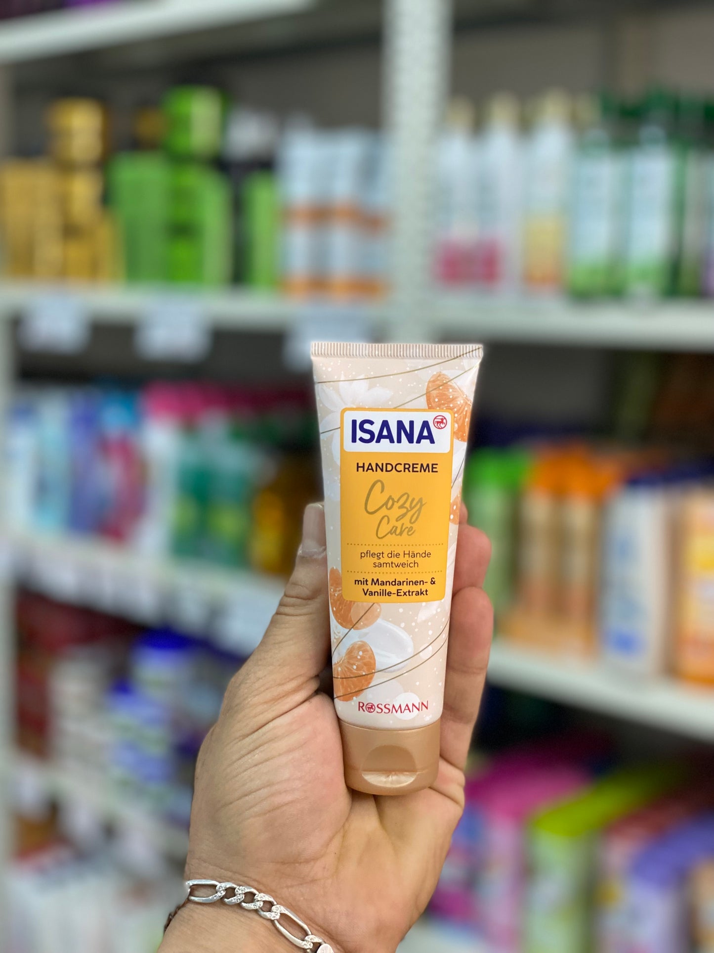 ISANA HANDCREME Cozy Care with Mandarinen- & Vanille-Extract. 75ml