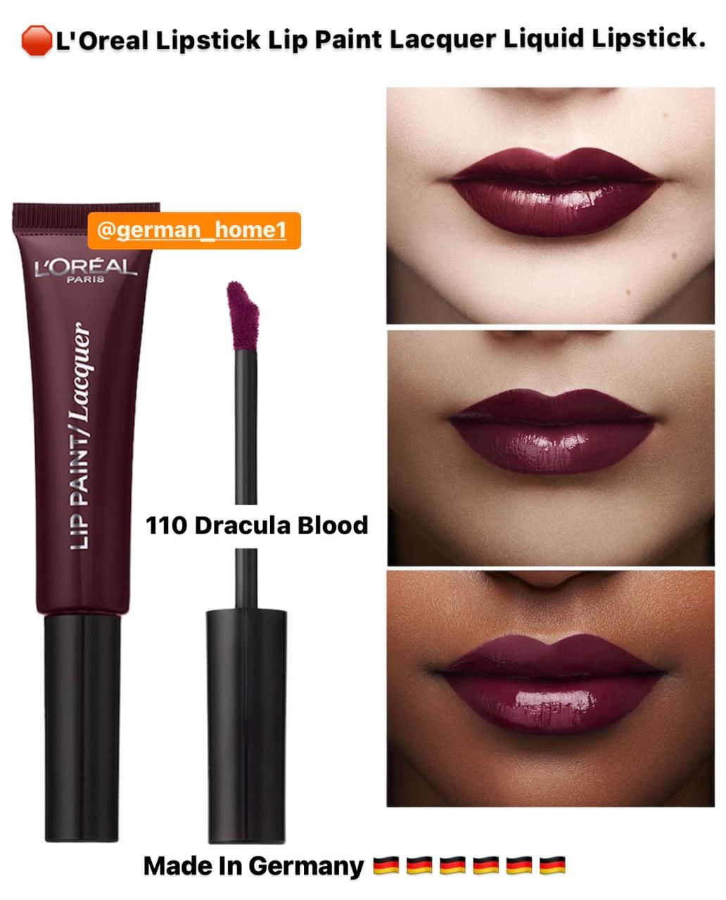 L’oreal lipstick lip paint lacquer liquid lipsticks