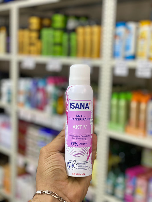 Isana Active Anti-Transparent Deo Spray For Women.