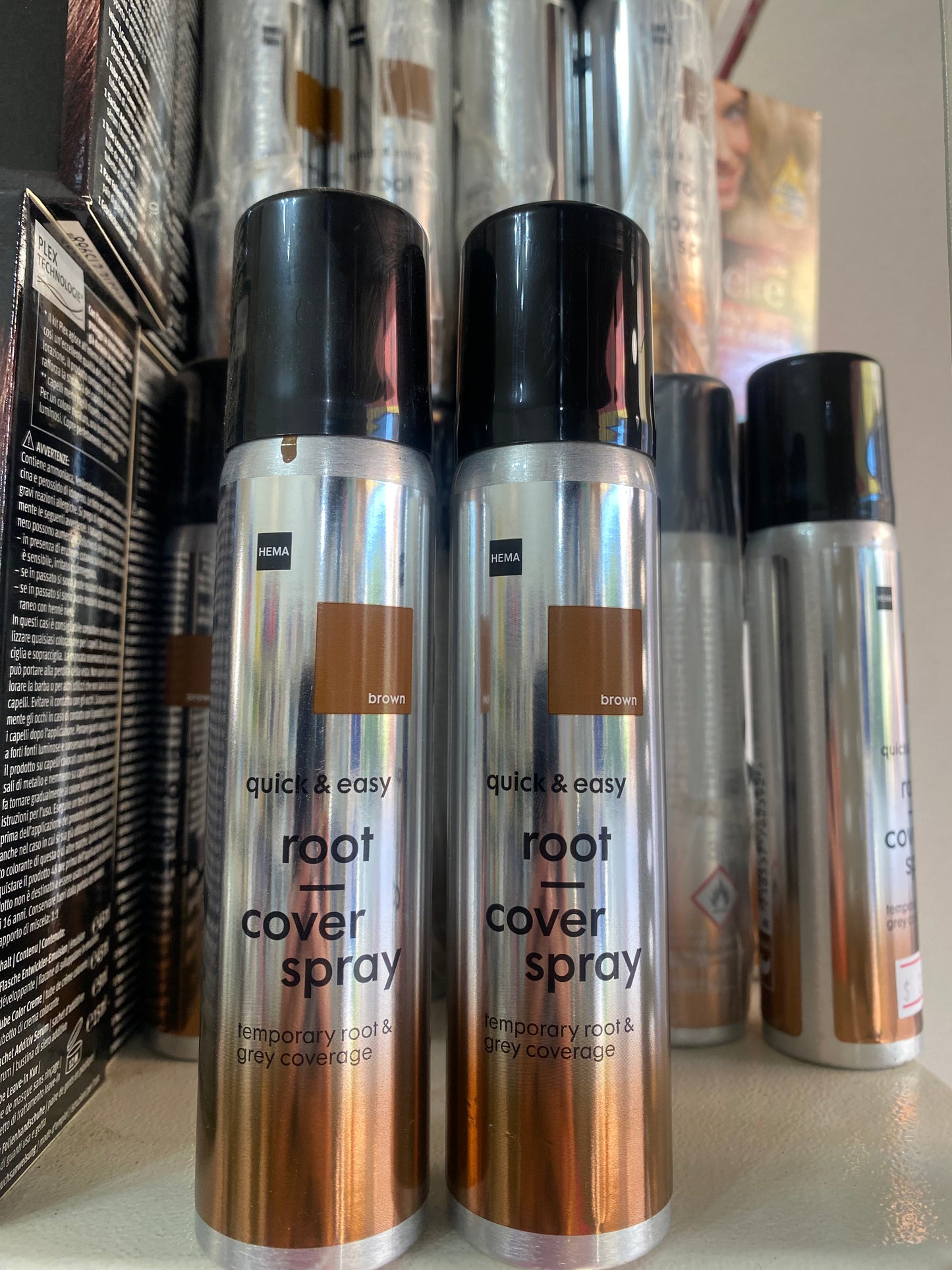 HEMA quick & easy root cover spray-brown. 75ml