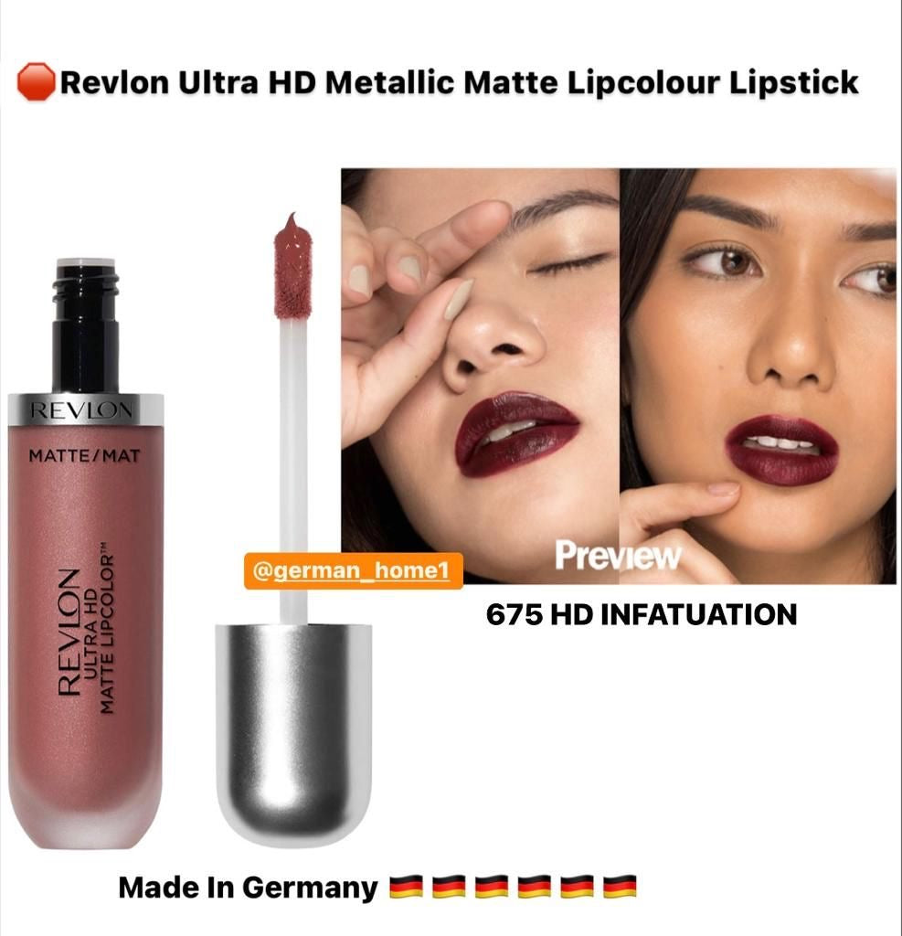 Revlon Ultra HD Metallic Matte Lipcolour Lipstick