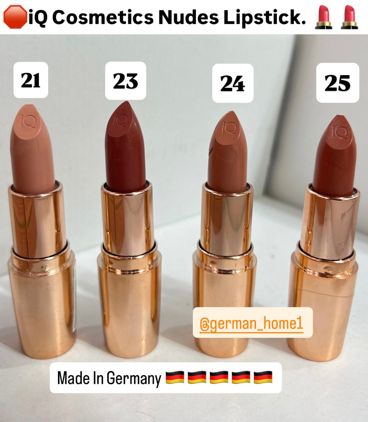 IQ Cosmetic Nudes Lipstick.