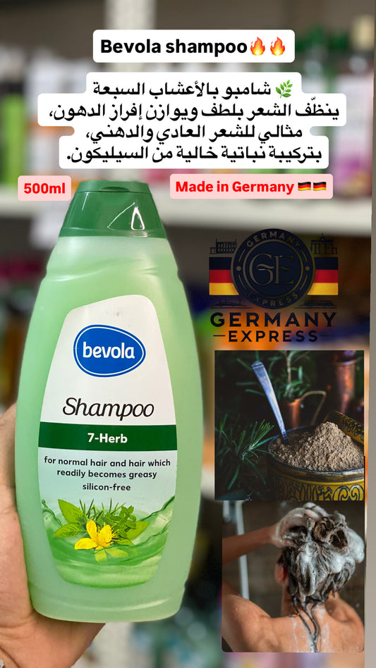 bevola Shampoo 7-Herb for normal hair and greasy hair. 500ml