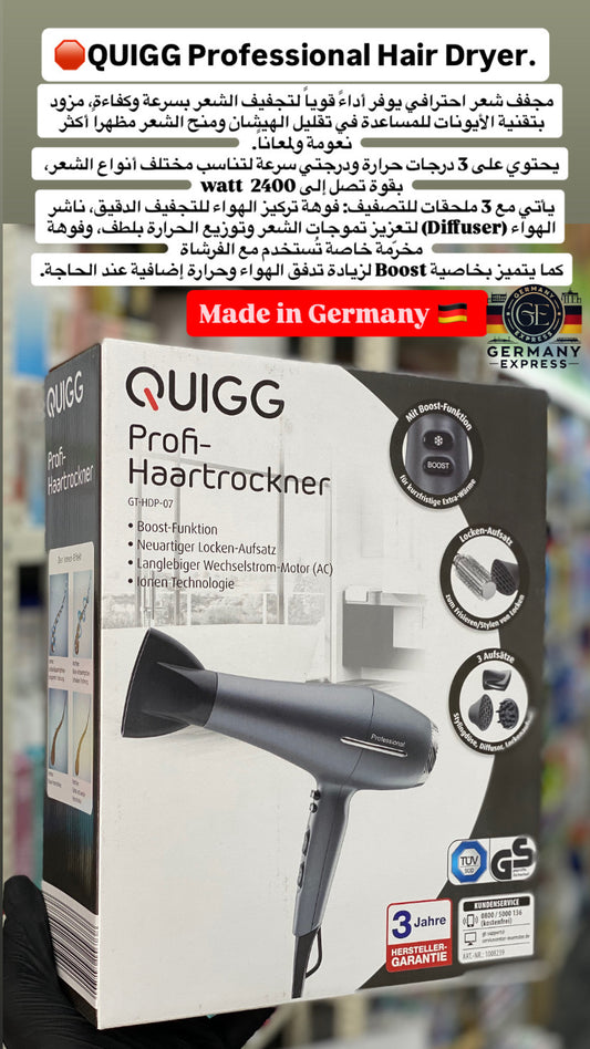 QUIGG Professional Hair Dryer.