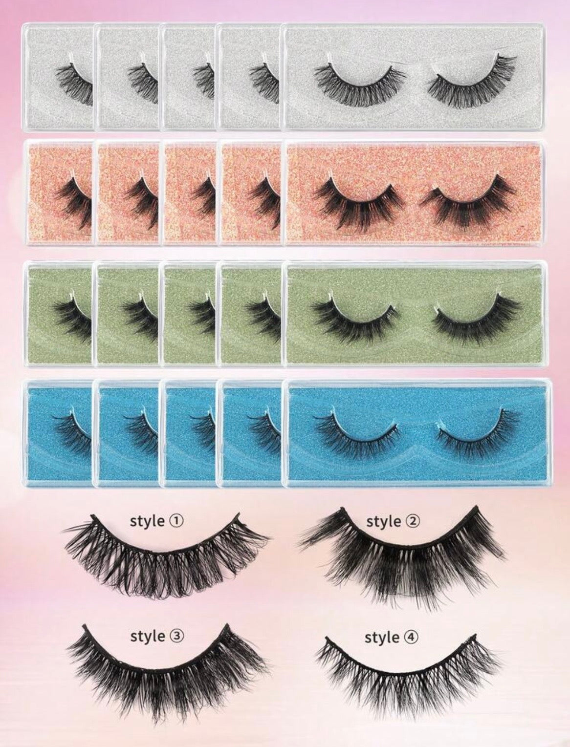 3D REALISTIC EYELASHES
4 Styles For the Perfect Eye Makeup