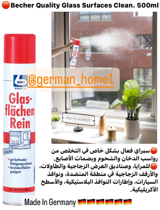 Becher Quality Glass Surfaces Clean. 500ml