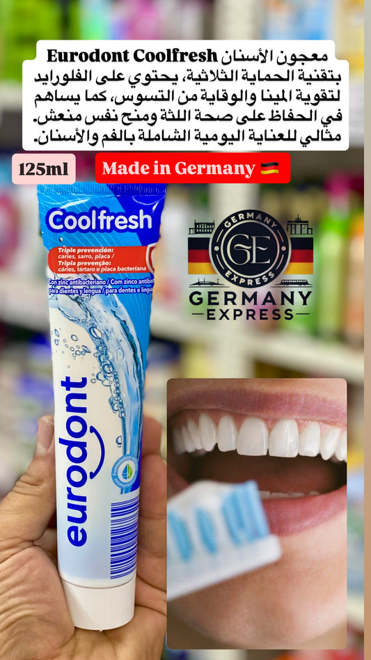 Eurodont Coolfresh Toothpaste. 125ml