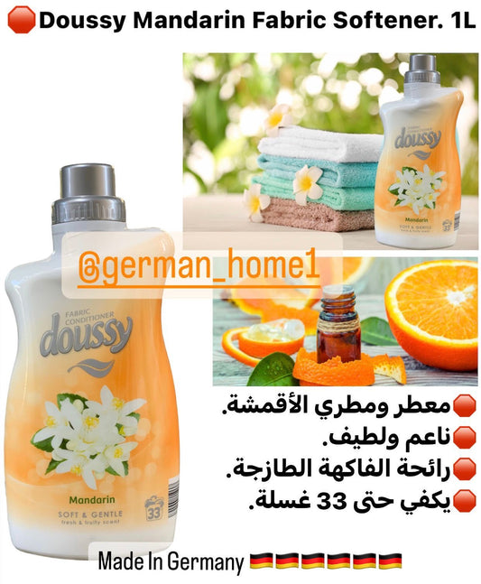 Doussy Mandarin Fabric Softener. 1L