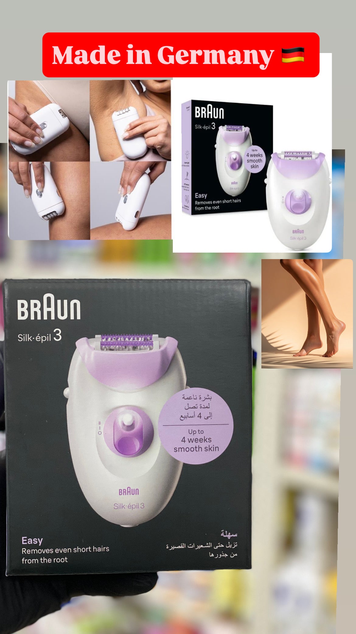 Braun Silk-Épil 3 Epilator PURPLE