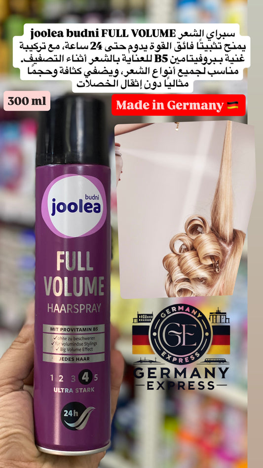 Joolea Budni Full Volume Hairspray with PROVITAMIN B5 Ultra Strong. 300ml