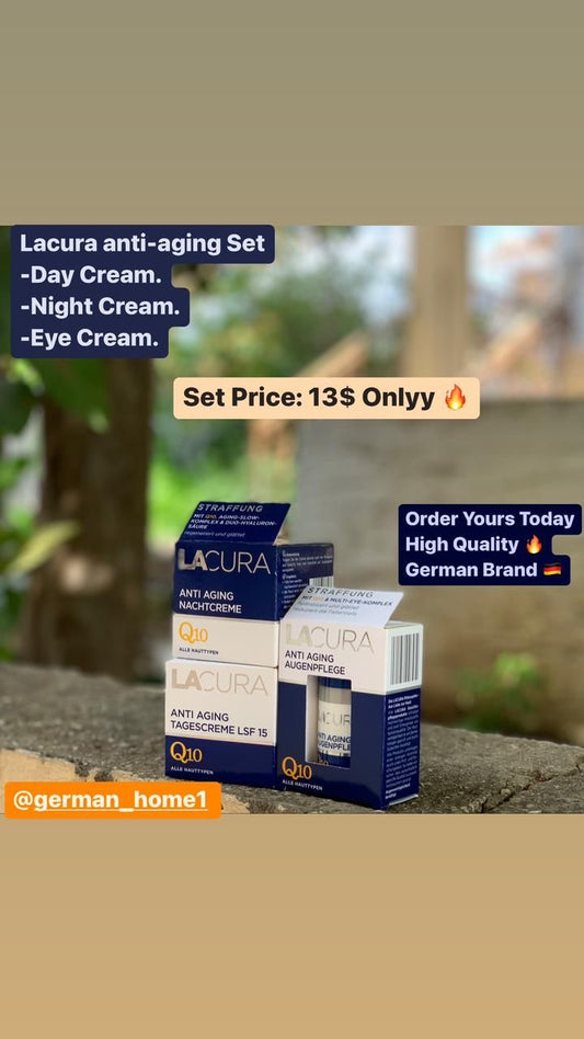 Lacura Anti-Aging Set Day,Night,Eye Cream.