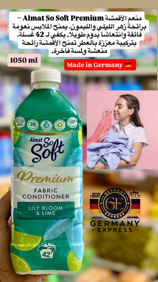 Almat So Soft Premium Fabric Conditioner Lily bloom& Lime . 1050ml
