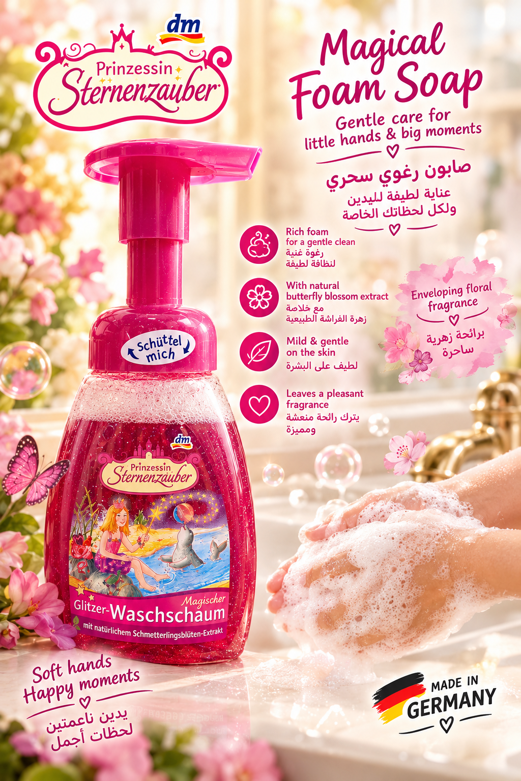 dm Magical Foam Soap Gentle care for little hands & big moments. 250ml