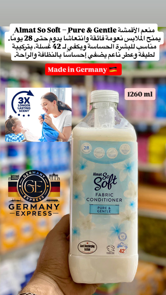 Almat So Soft Fabric Conditioner Pure& Gentle. 1260ml