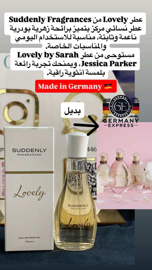 SUDDENLY Fragrances Lovely Eau De Perfume. 75ml