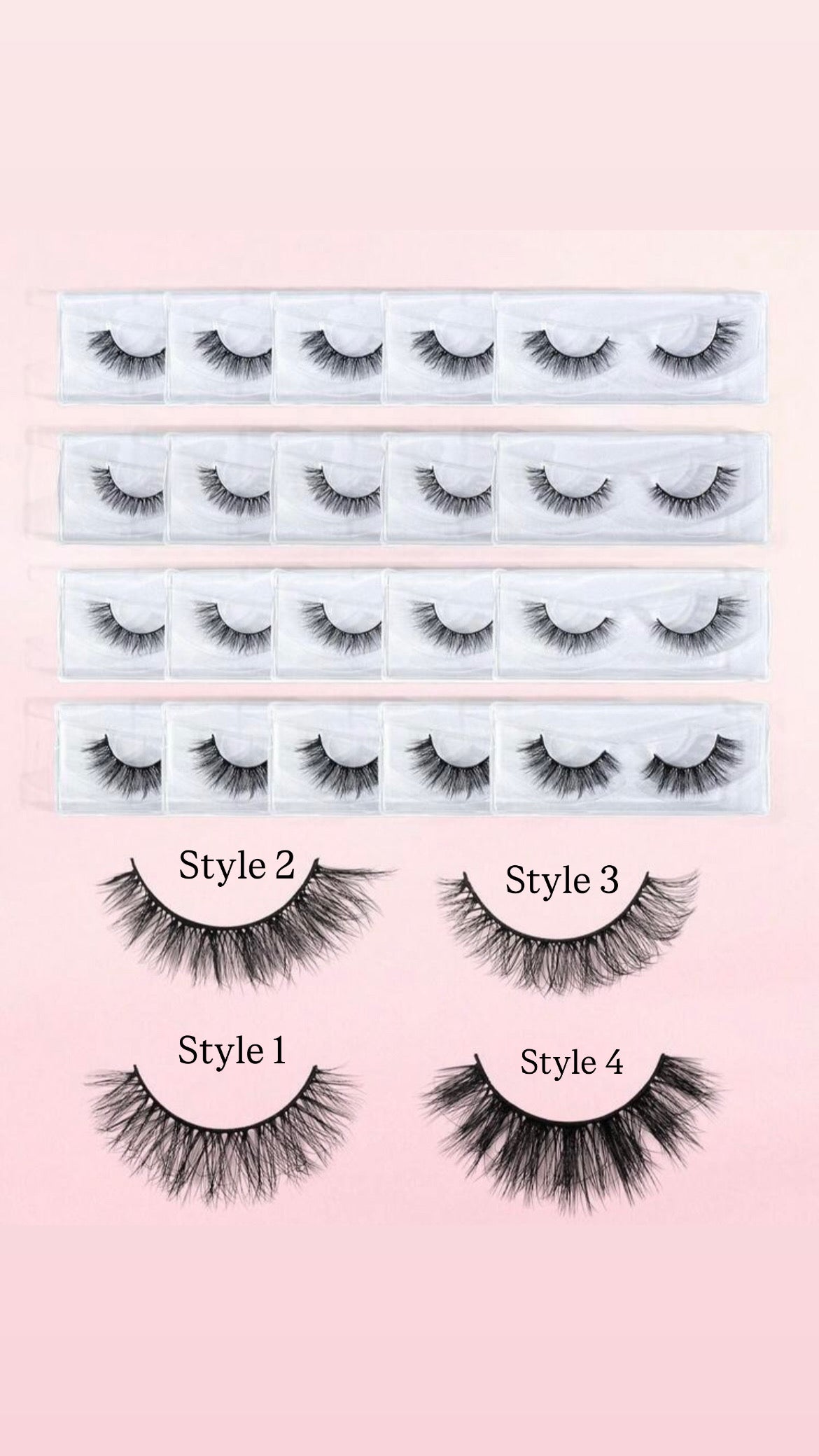 3D REALISTIC EYELASHES
4 Styles For the Perfect Eye Makeup