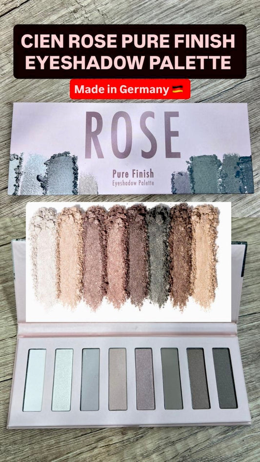 CIEN ROSE PURE FINISH EYESHADOW PALETTE . 8 Shades