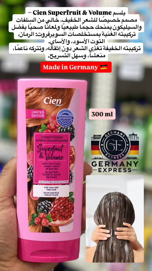 Cien Conditioner Super Fruit & Volume For Thin And Fine Hair. 300ml