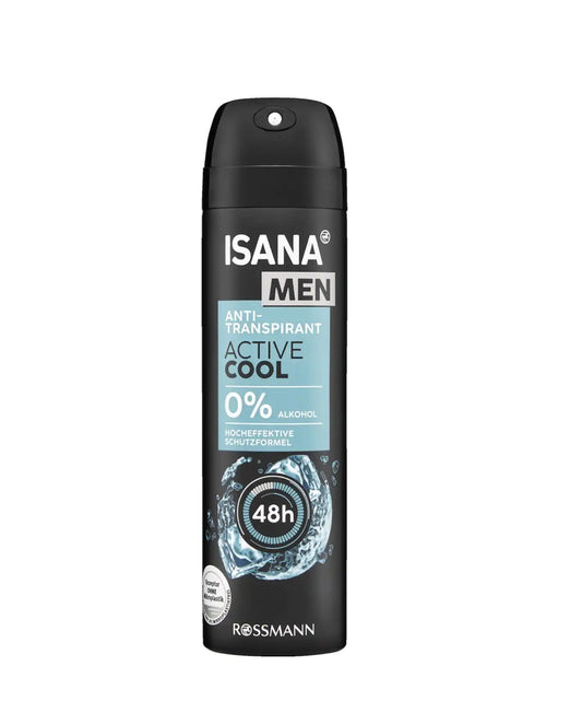 Isana Men Anti-Transparent Active Cool Deo Spray. 150ml