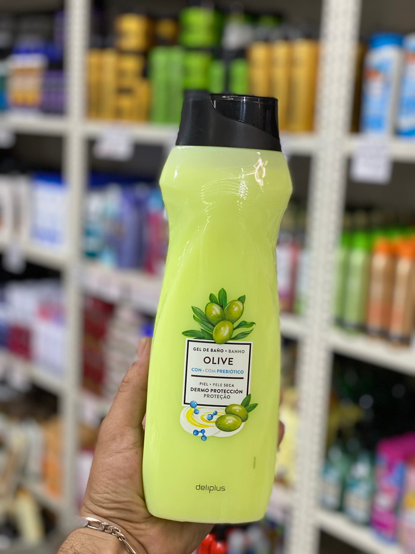 Olive Bath & Shower Gel  With Prebiotics, For Dry Skin, Dermo Protection. 750ml