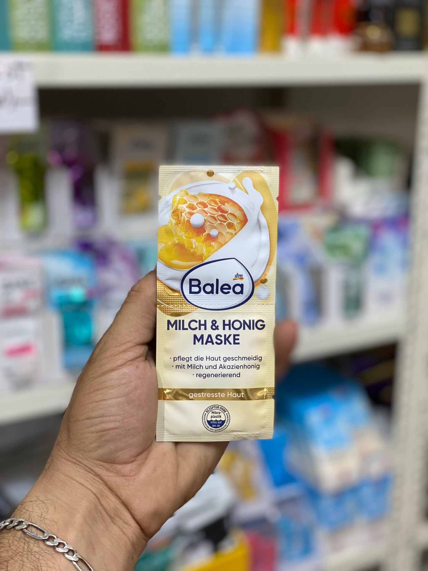 Balea Face mask milk & honey (2x8ml), 16 ml