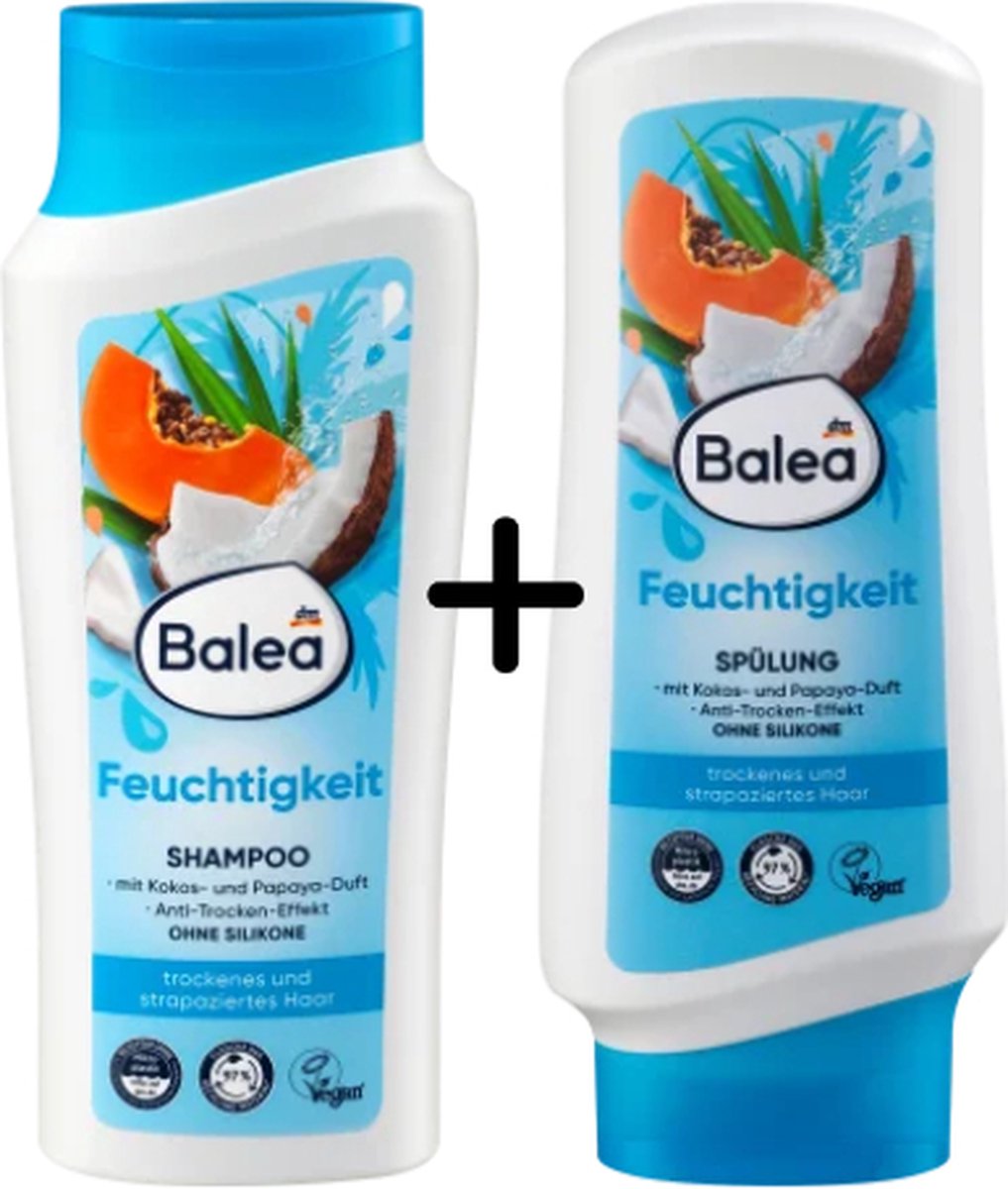 Balea Moisturizer Shampoo & Conditioner. 300ml