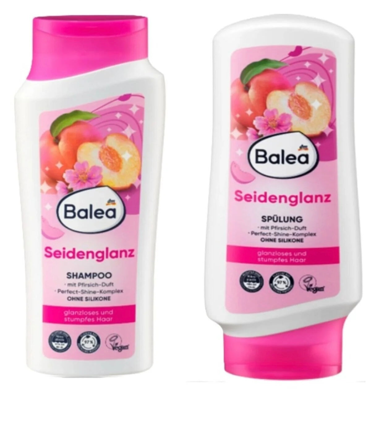 Balea Silky Shine Shampoo & Conditioner. 300ml