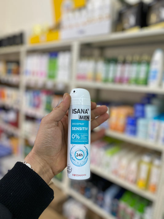 ISANA MEN DEOSPRAY SENSITIV 0% ALUMINIUM