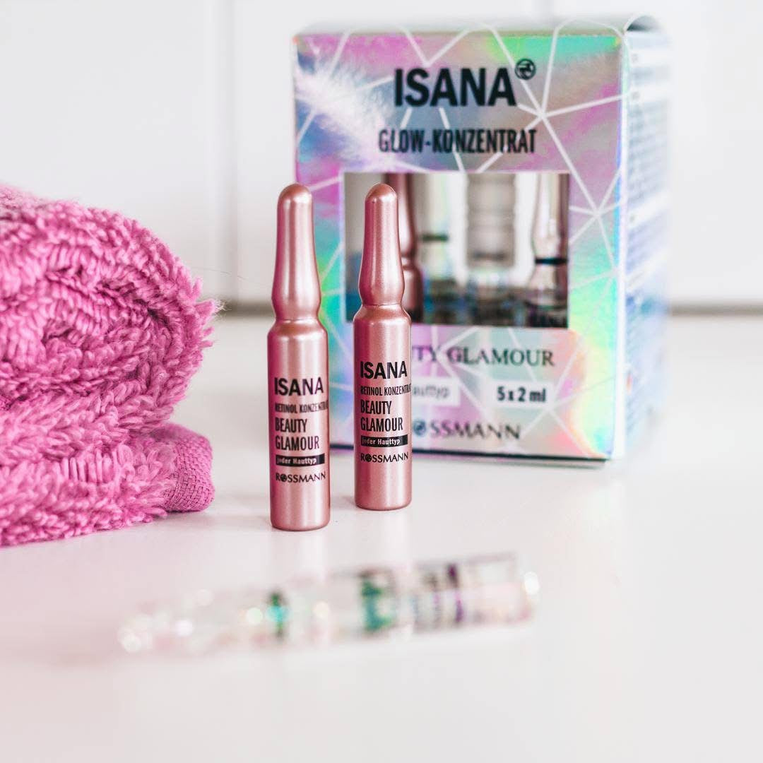 ISANA GLOW-KONZENTRAT BEAUTY GLAMOUR. 5x2 ml