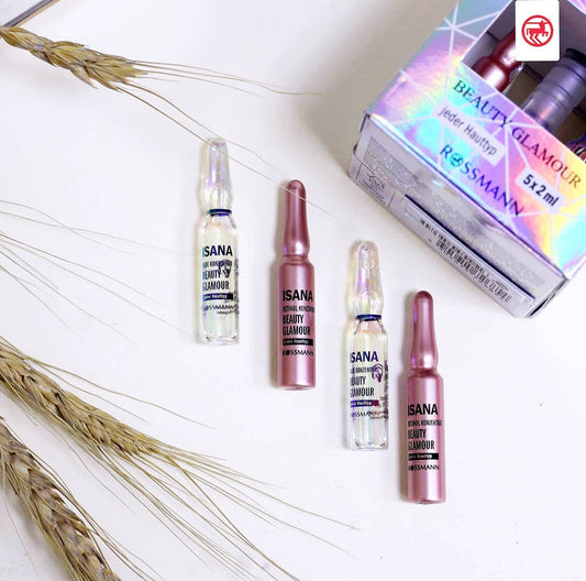 ISANA GLOW-KONZENTRAT BEAUTY GLAMOUR. 5x2 ml