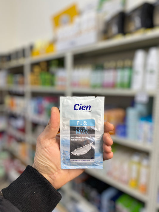 Cien PURE PURIFYING MASK With Dead Sea SALT & White Clay 2x FOR NORMAL TO COMBINATION SKIN