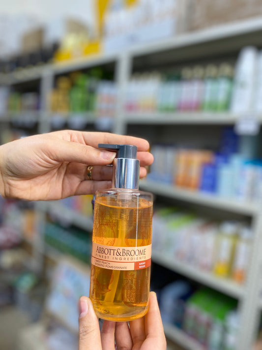 ABBOTT& BROOME HAND WASH SWEET PEACH & EXOTIC POMEGRANATE. 300ml