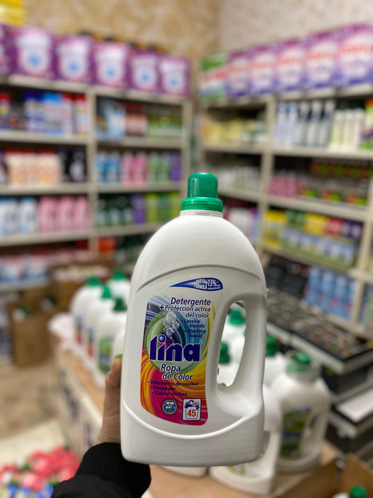 LINA LAUNDRY WASHING LIQUID DETERGENT COLOUR 45 WASH. 3L