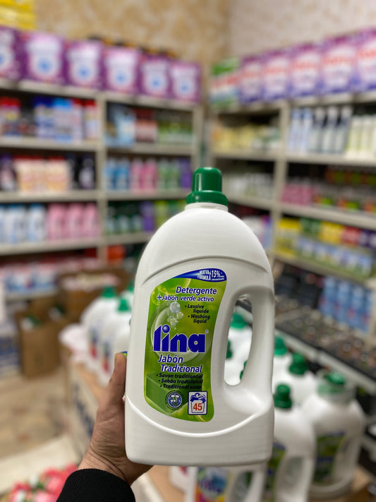 LINA LAUNDRY WASHING LIQUID DETERGENT WIHITE CLOTHES 45 WASH. 3L