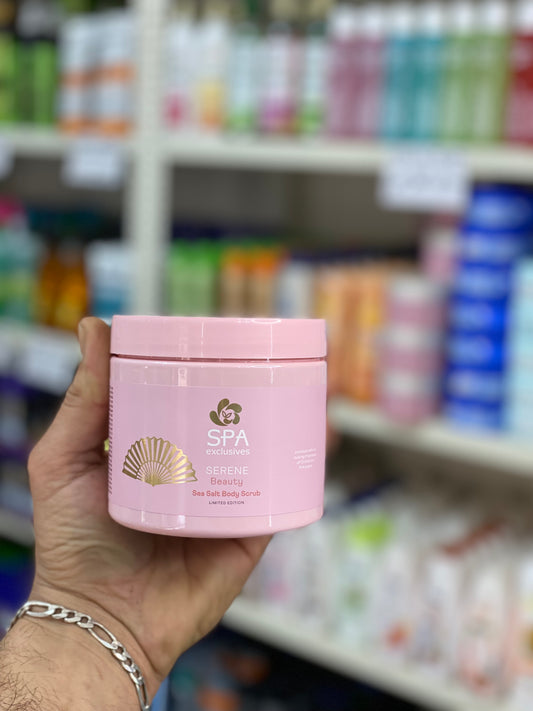 Spa Exclusives Serene Beauty sea salt body scrub - 500 g- Orchid and Pink pepper - Limited Edition - Vegan