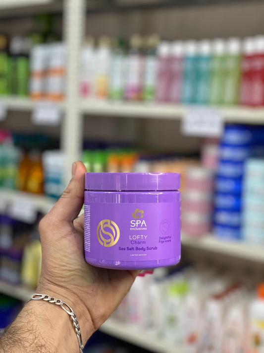 Spa Exclusives Sea salt body scrub LOFTY - 500 g - Delightful Figs scent - Limited Edition - Vegan