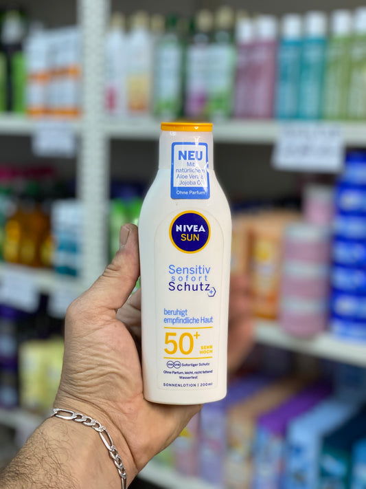 NIVEA SUN Sensitive Immediate Protect - Solar Milk SPF50+ 200 ml