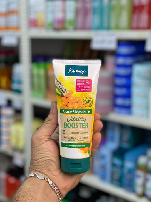 Kneipp body wash Vitality BOOSTER with Sanddorn and Kurkuma. 200ml