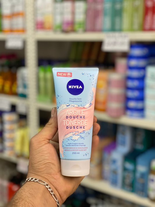 NIVEA Refreshing Clay Shower Gel – Hibiscus & White Sage Scent. 200ml