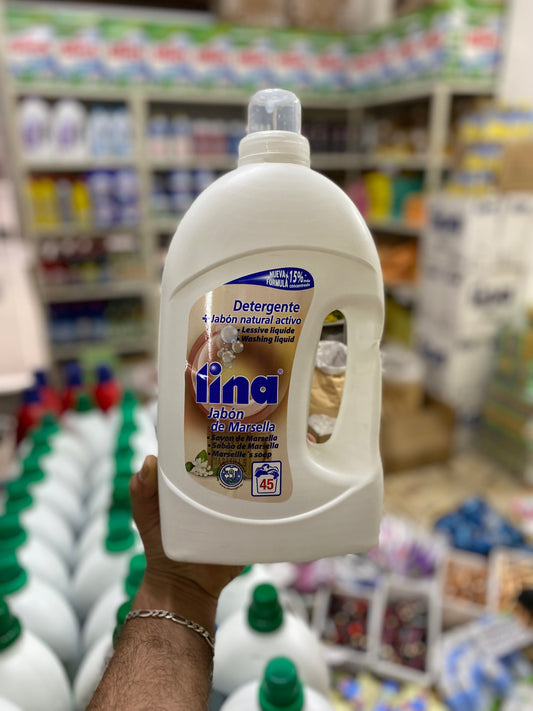 LINA Liquid Laundry Detergent – Marseille Soap Formula (45 Washes).3L