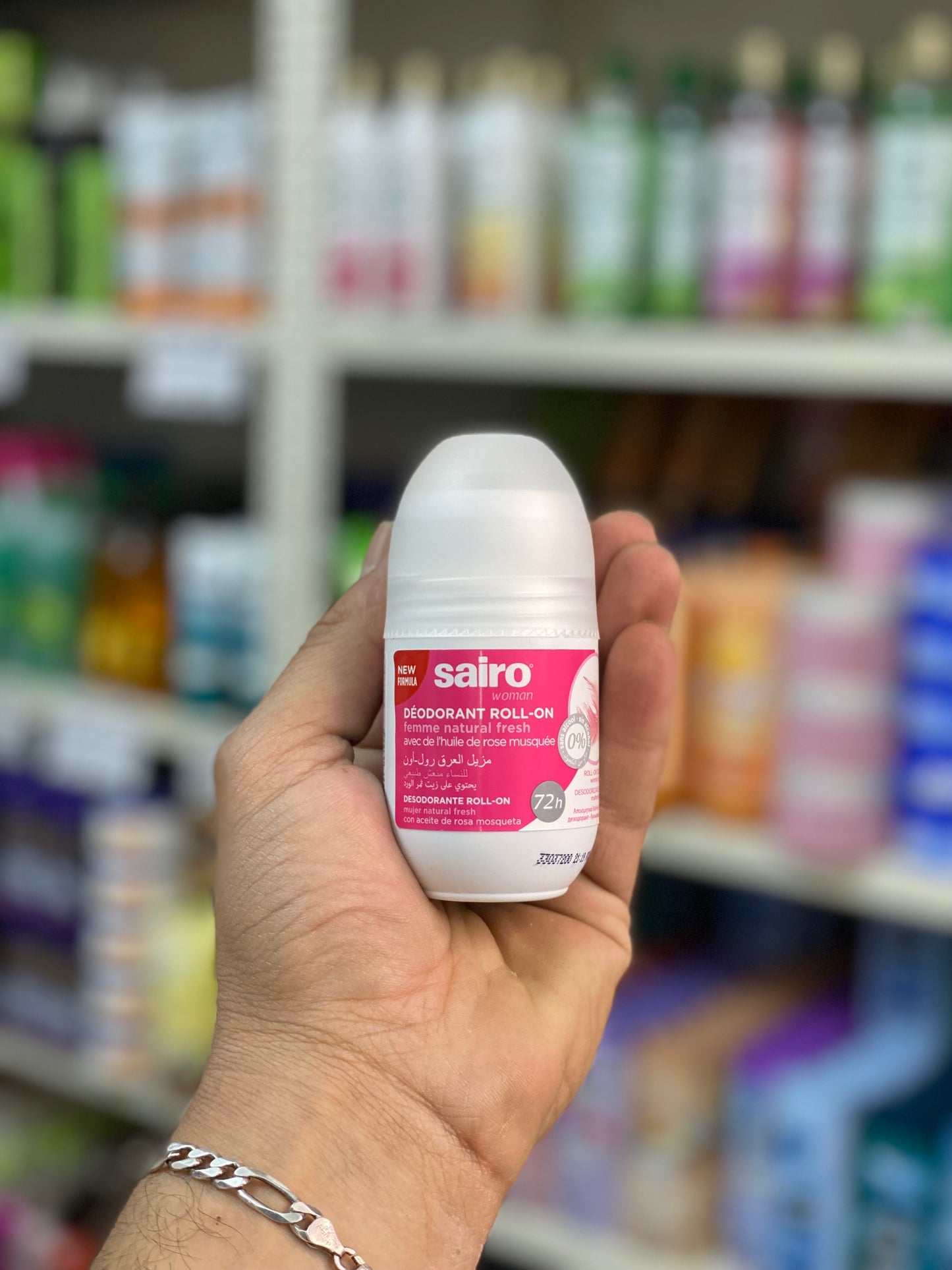 sairo woman Natural Fresh Roll-on Deodorant with rosehip oil 72h . 50ml