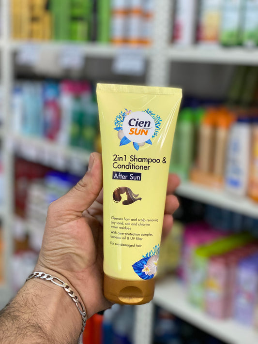 Cien SUN 2in 1 Shampoo & Conditioner After Sun. 250ml