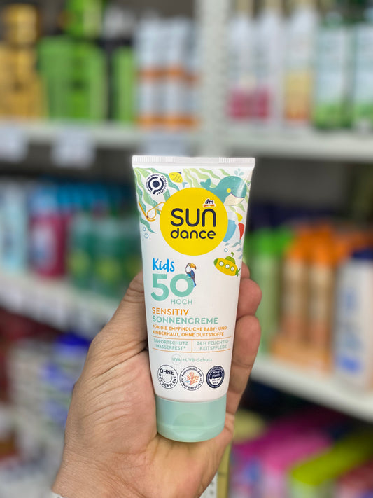 Sundance Kids 50 High Sensitive Sun Cream. 100ml