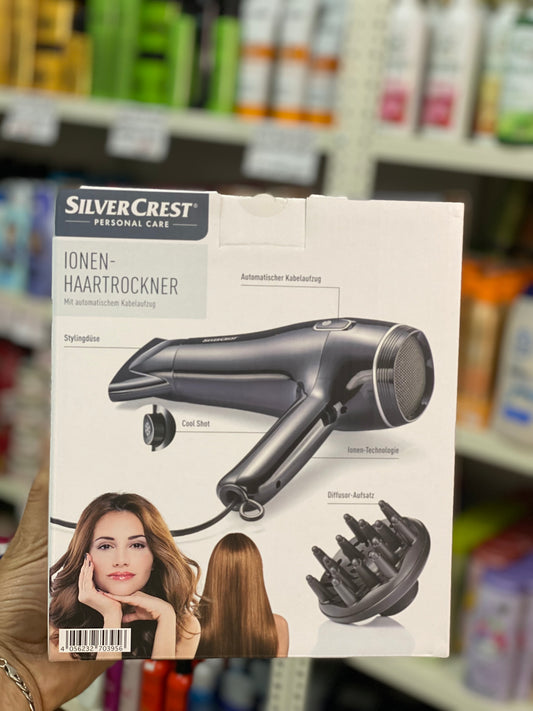 SILVER CREST PERSONAL CARE IONIC HAIR DRYER 2000 W-black